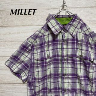 ミレー(MILLET)のMILLET チェック半袖シャツ MOJAY SS SHIRT アウトドア(シャツ)