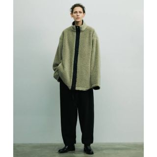 シュタイン(stein)のWOOL BOA ZIP LONG JACKET stein(チェスターコート)