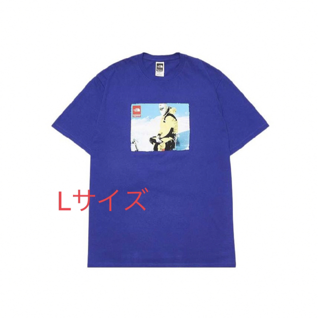 シュプリームノースフェイスSupreme The North Face T-Shirt Blue Lサイズ