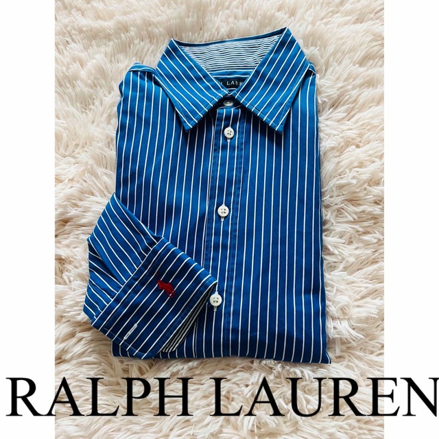 POLO RALPH LAUREN(ポロラルフローレン)の新品　ポロ　ラルフローレン　ストライプ　シャツ　ブラウス　トップス　人気　完売 レディースのトップス(シャツ/ブラウス(長袖/七分))の商品写真