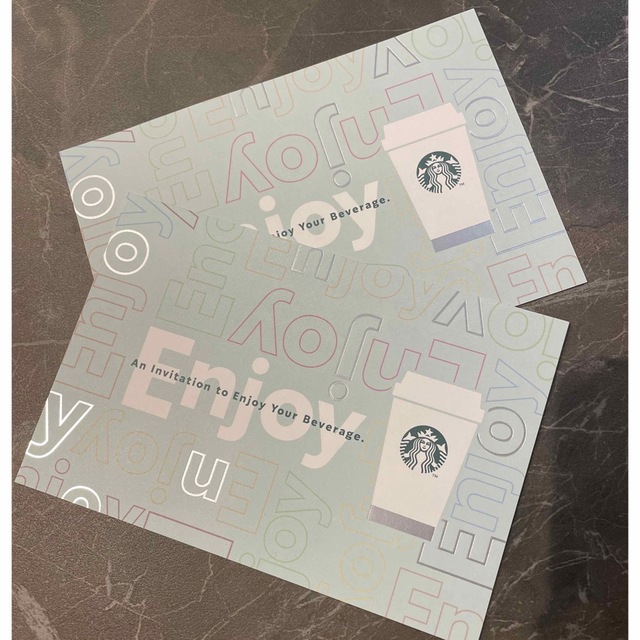 Starbucks Coffee(スターバックスコーヒー)の匿名発送 スターバックス ドリンクチケット 2枚 チケットの優待券/割引券(フード/ドリンク券)の商品写真