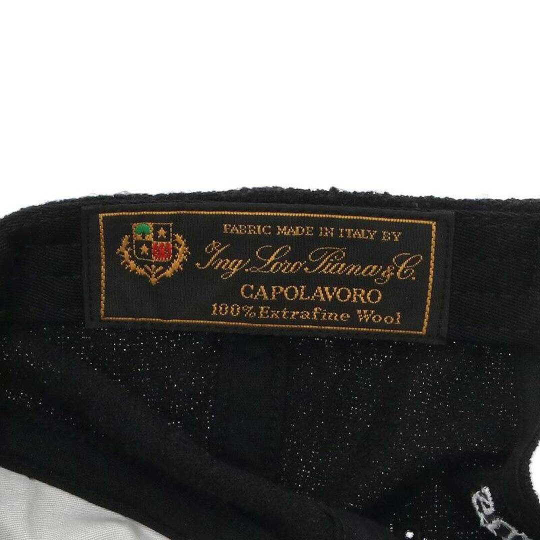シュプリーム 21AW Loro Piana Wool S Logo 6 PaneL ロロピアーナ Sロゴキャップ メンズ