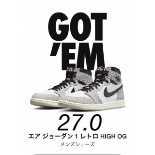 ナイキ(NIKE)のNike Air Jordan 1 High OG "White Cement"(スニーカー)