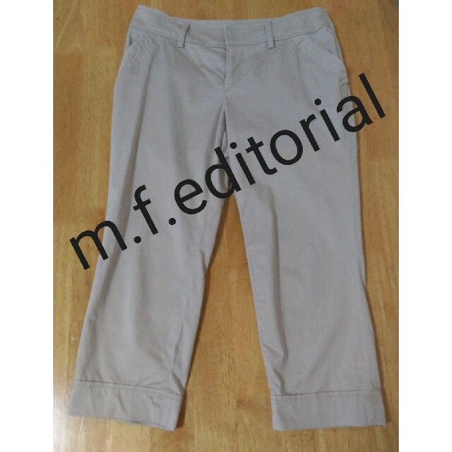 クロップドパンツ m.f.editorial レディース M ベージュ