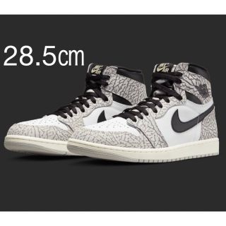 ナイキ(NIKE)の28.5㎝ Air Jordan 1 High OG White Cement(スニーカー)