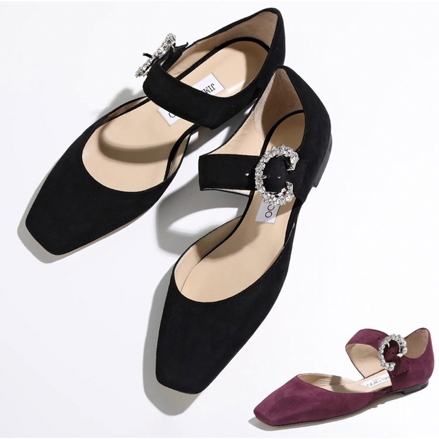 2022セール Jimmy Choo フラットシューズ GIN FLAT SUE スウェード