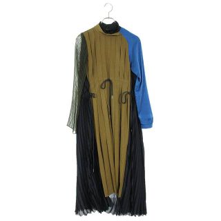 sacai - サカイ 21AW 21-05822 プリーツ切り替えドレスワンピース