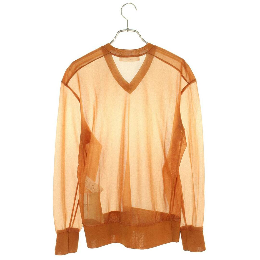 トーガプルラ ARCHIVES Shiny jersey pullover TP01-JK253 ラメVネックジャージープルオーバートップス レディース 36
