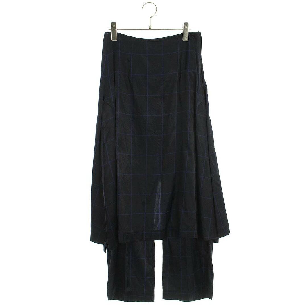 TOGA PULLA(トーガプルラ)のトーガプルラ 20SS ARCHIVES Check print pants skirt TP01-FF230 サイドジップチェックスカートロングパンツ レディース 34 レディースのパンツ(その他)の商品写真