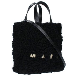 マルニ(Marni)のマルニ ロゴ刺繍ボア2WAYショルダーバッグ レディース(ショルダーバッグ)