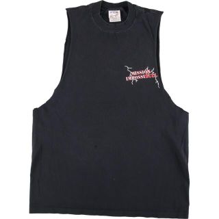 ラングラー(Wrangler)の古着 ラングラー Wrangler 両面プリント カットオフ 半袖 プリントTシャツ USA製 メンズXL /eaa318002(Tシャツ/カットソー(半袖/袖なし))