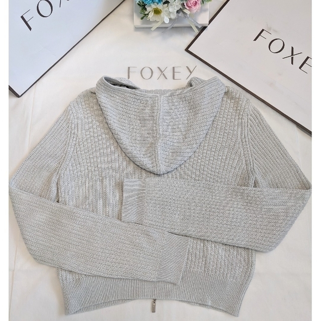 FOXEY - ご専用ですFOXEY☆HOODIE FAN シルク混ニットパーカー Reneの