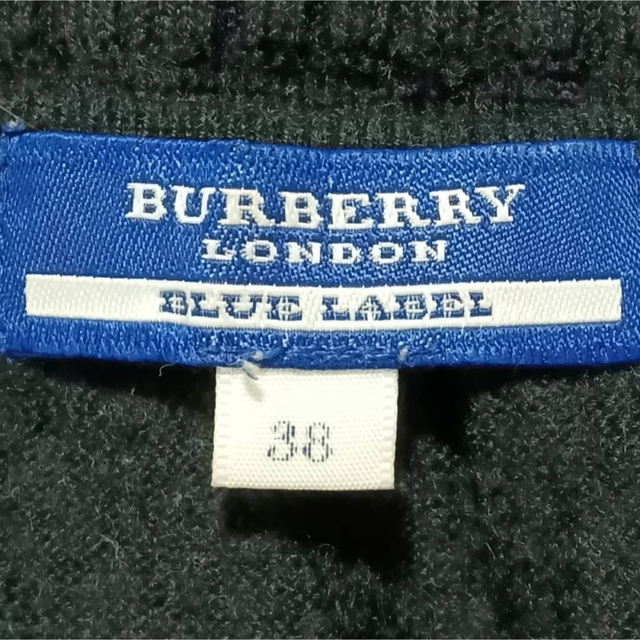 BURBERRY BLUE LABEL(バーバリーブルーレーベル)のBURBERRY バーバリー レースアップ ニット セーター 薄手 トップス レディースのトップス(ニット/セーター)の商品写真