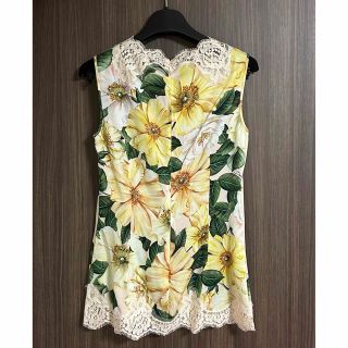 値下げ DOLCE&GABBANA 極美品 レース インナー付トップス-