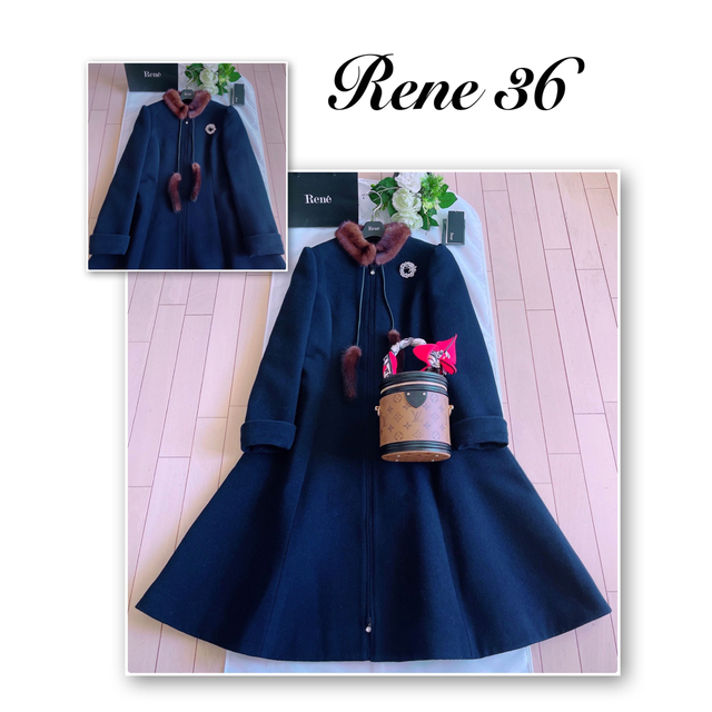 FOXEY - Rene 2019年コペンハーゲンミンクファー付きコート36 極美品