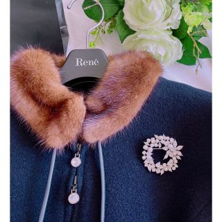 FOXEY - Rene 2019年コペンハーゲンミンクファー付きコート36 極美品