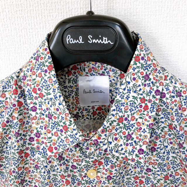 現行タグ ポールスミス PaulSmith 長袖シャツ 小花柄 マルチカラー袖丈 