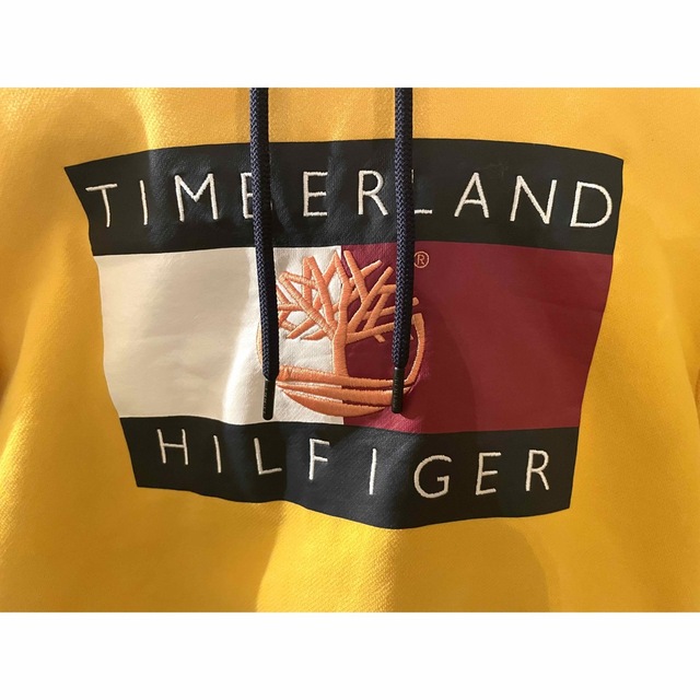トミーヒルフィガー × ティンバーランド コラボ パーカー イエロー Sサイズ - 4