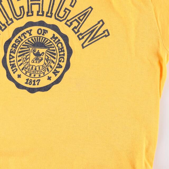 80年代 ATHTEX MICHIGAN ミシガン大学 カレッジTシャツ メンズL ヴィンテージ /eaa318023