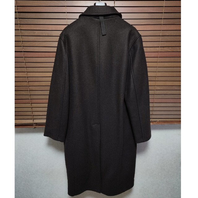 ZARA(ザラ)のZARA studio nicholson  パッチ レザー コート  S メンズのジャケット/アウター(ステンカラーコート)の商品写真