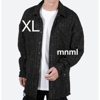 ミニマル(mnml)の【日本未入荷•完売品】mnml フランネルシャツ 黒 希少XLサイズ(シャツ)