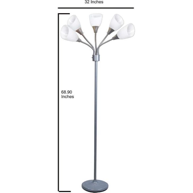 メデューサ フロアランプ アクリルシェードつき ホワイト (グレー)の ...