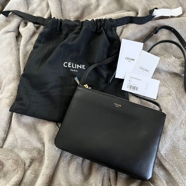 春新作の celine - セリーヌ トリオ ラージ ショルダーバッグ