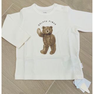 ジェラートピケ(gelato pique)のジェラートピケ ベビー ベア くま 長袖 Tシャツ(Ｔシャツ)