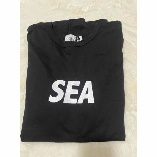 極美品 ウィンダンシー×エバーラスト WIND AND SEA×EVERLAST Tシャツ カットソー 半袖 ラバープリント ジャージー トップス メンズ M ブラック/ホワイト