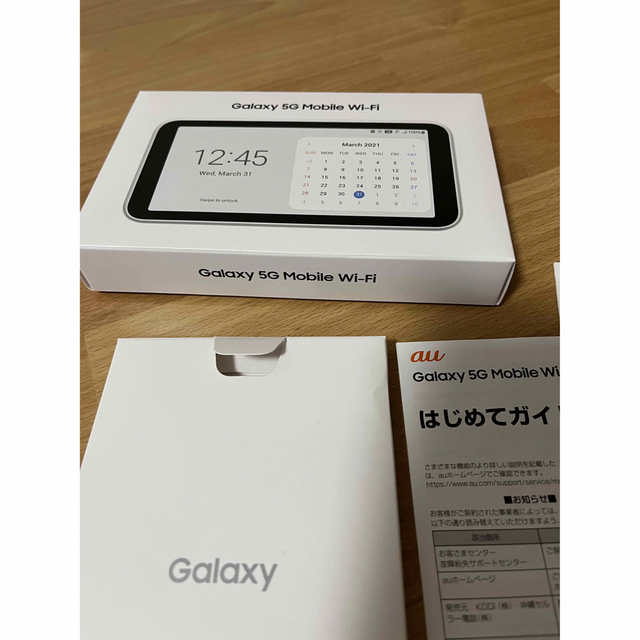 Galaxy(ギャラクシー)のギャラクシー 5g モバイル wi-fi ほぼ未使用 スマホ/家電/カメラのスマートフォン/携帯電話(その他)の商品写真