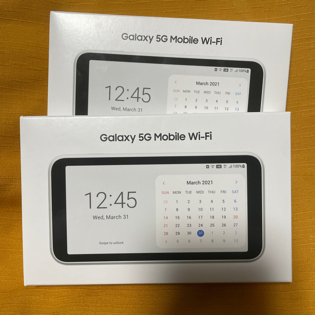 Galaxy(ギャラクシー)の新品未使用　Galaxy 5G Mobile Wi-Fi  SCR01 スマホ/家電/カメラのスマートフォン/携帯電話(その他)の商品写真