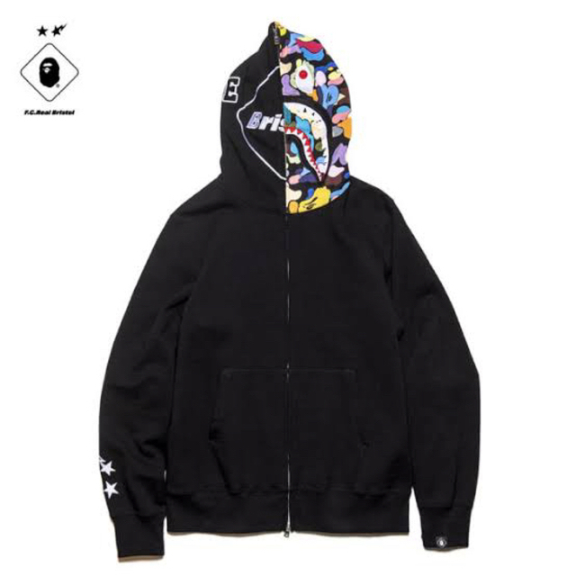 BAPE × FCRB VENTILATION HOODIEシャークパーカー