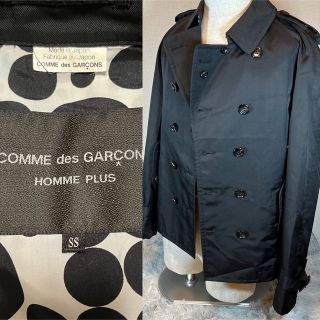 コムデギャルソン(COMME des GARCONS)のコムデギャルソンオム プリュス トレンチコート 水玉 XSサイズ(トレンチコート)