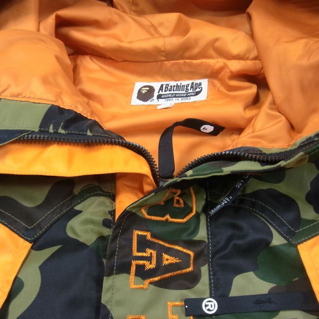 A BATHING APE アベイシングエイプ ジャケット PORTER STAND 1st CAMO TIGER SNOW BOARD JACKET ポーター ファースト カモ タイガー スノーボード ジャケット グリーン系 S 2