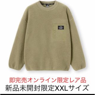 ソフ(SOPH)のフリースプルオーバー　1MW by SOPH オンライン限定　オリーブ　XXL(ブルゾン)