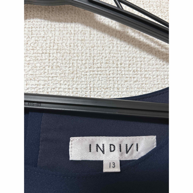 INDIVI(インディヴィ)の【INDIVI】プリーツワンピース　13号 レディースのワンピース(ひざ丈ワンピース)の商品写真