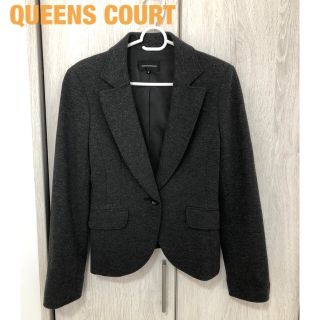 クイーンズコート(QUEENS COURT)のQUEENS COURT クイーンズコート　ウール混 テーラードジャケット(テーラードジャケット)