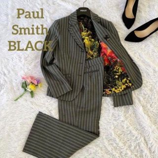 ポールスミス(Paul Smith)の☆Paul Smith BLACK☆花柄 ストライプ パンツセットアップ 40(スーツ)