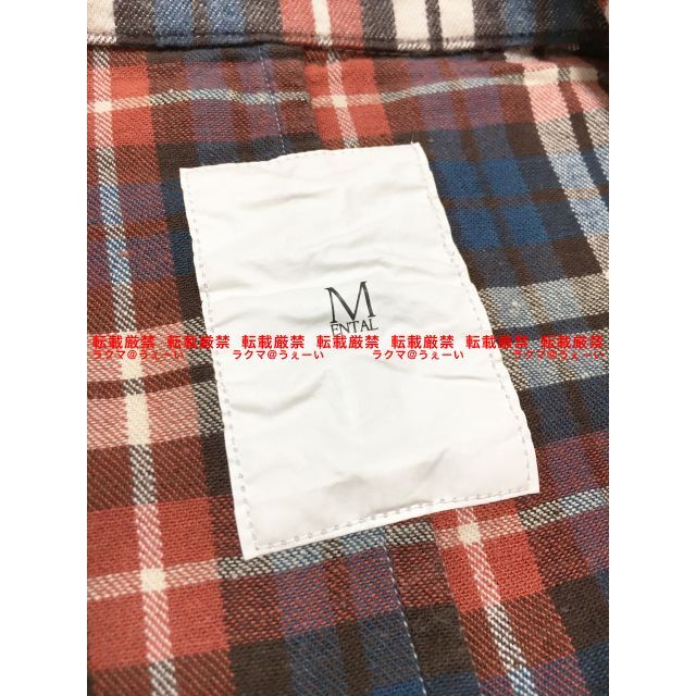 メール便対応! 美品 清春着 MENTAL フードチェックシャツ - 通販
