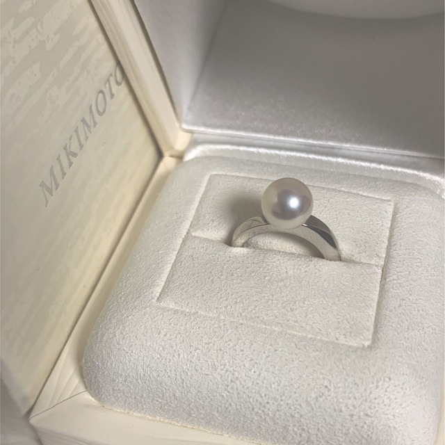 ミキモトmikimoto【超美品】ミキモトパールリング8.3mm 8号 PT950