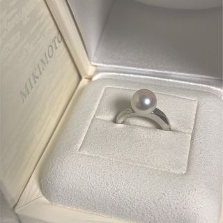 ミキモト(MIKIMOTO)の【超美品】ミキモトパールリング8.3mm 8号 PT950(リング(指輪))