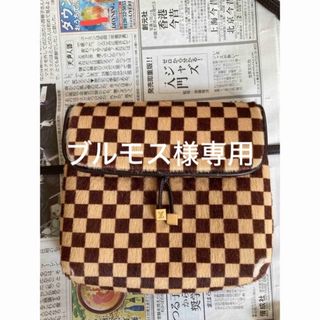 ルイヴィトン(LOUIS VUITTON)のルイビイトンダミエソバージュポシェットハラコ(ショルダーバッグ)