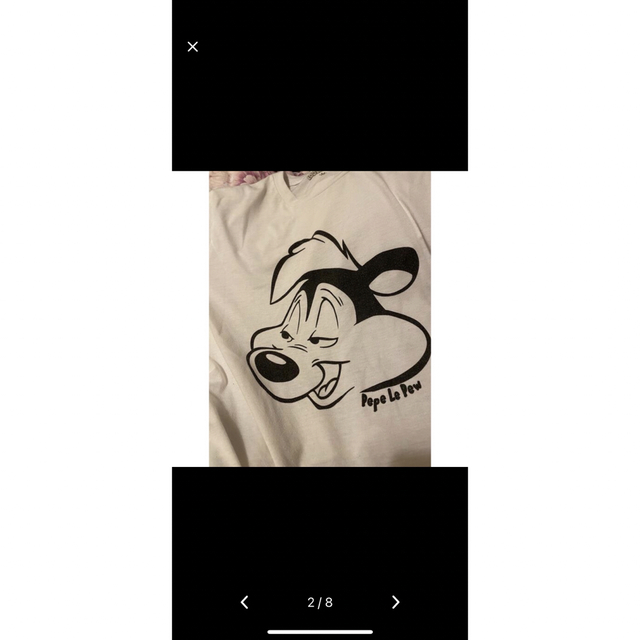 ペペ・ル・ピューのホワイトTシャツのMサイズ レディースのジャケット/アウター(その他)の商品写真