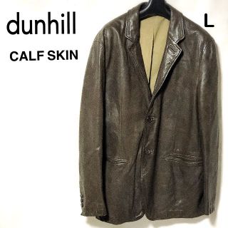 Dunhill - dunhill レザージャケット L/ダンヒル 加工カーフスキン 2B