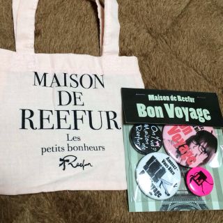 メゾンドリーファー(Maison de Reefur)の【新品】缶バッチ＆shopbag(ブローチ/コサージュ)