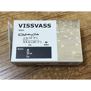 イケア(IKEA)のVISSVASS  LEDライトチェーン(蛍光灯/電球)