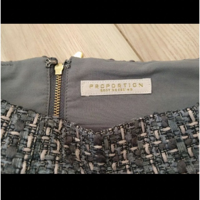 PROPORTION BODY DRESSING(プロポーションボディドレッシング)の試着のみ プロポーションボディドレッシング フェミニンツイードフレアスカートPM レディースのスカート(ロングスカート)の商品写真