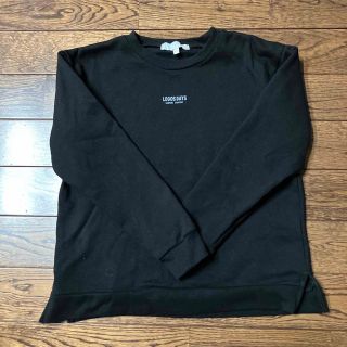 ロゴス(LOGOS)のロゴス　トレーナー　150 黒　裏起毛　男の子(Tシャツ/カットソー)