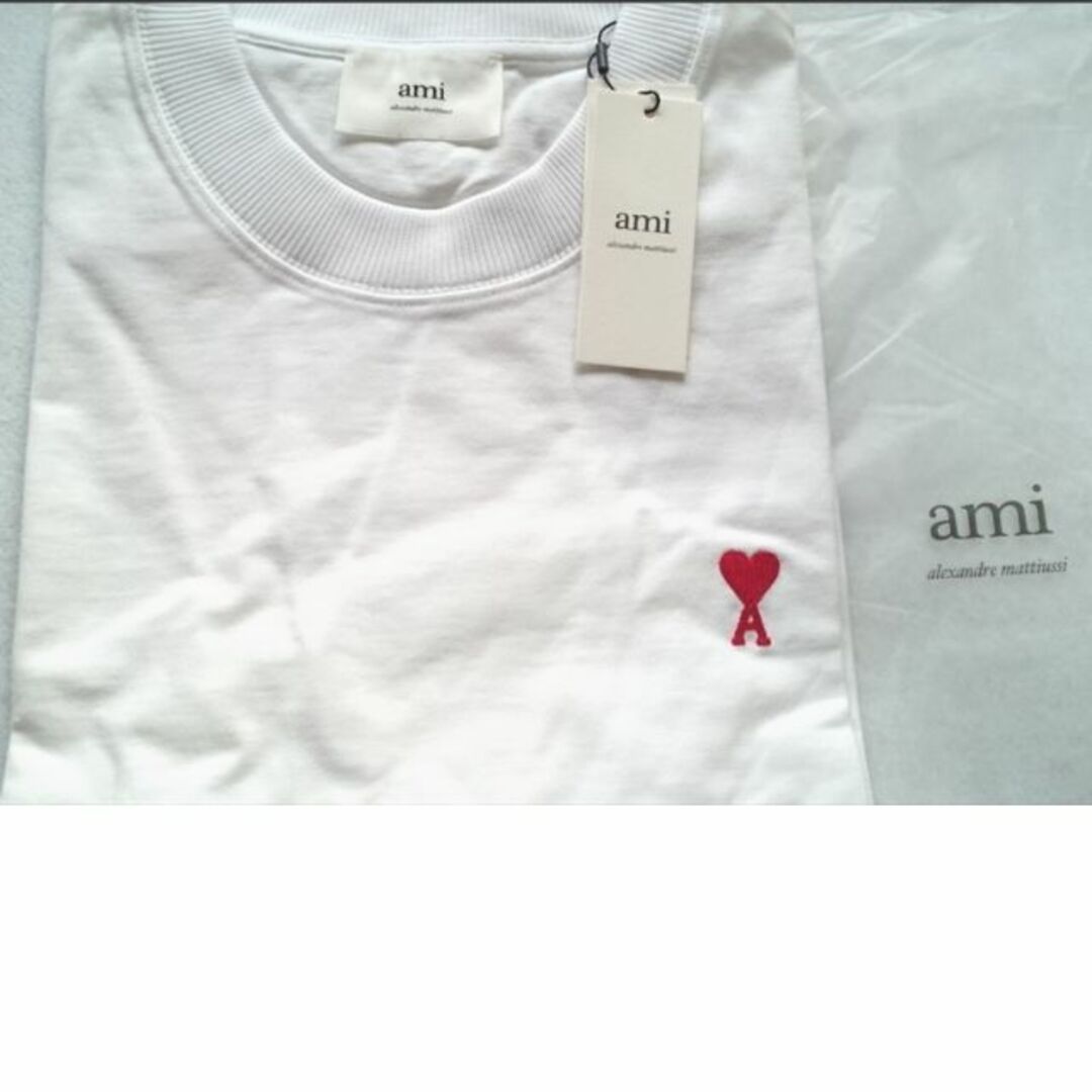 ami(アミ)の●新品/正規品● AMI paris AMI DE COEUR ハート ロゴ T メンズのトップス(Tシャツ/カットソー(七分/長袖))の商品写真