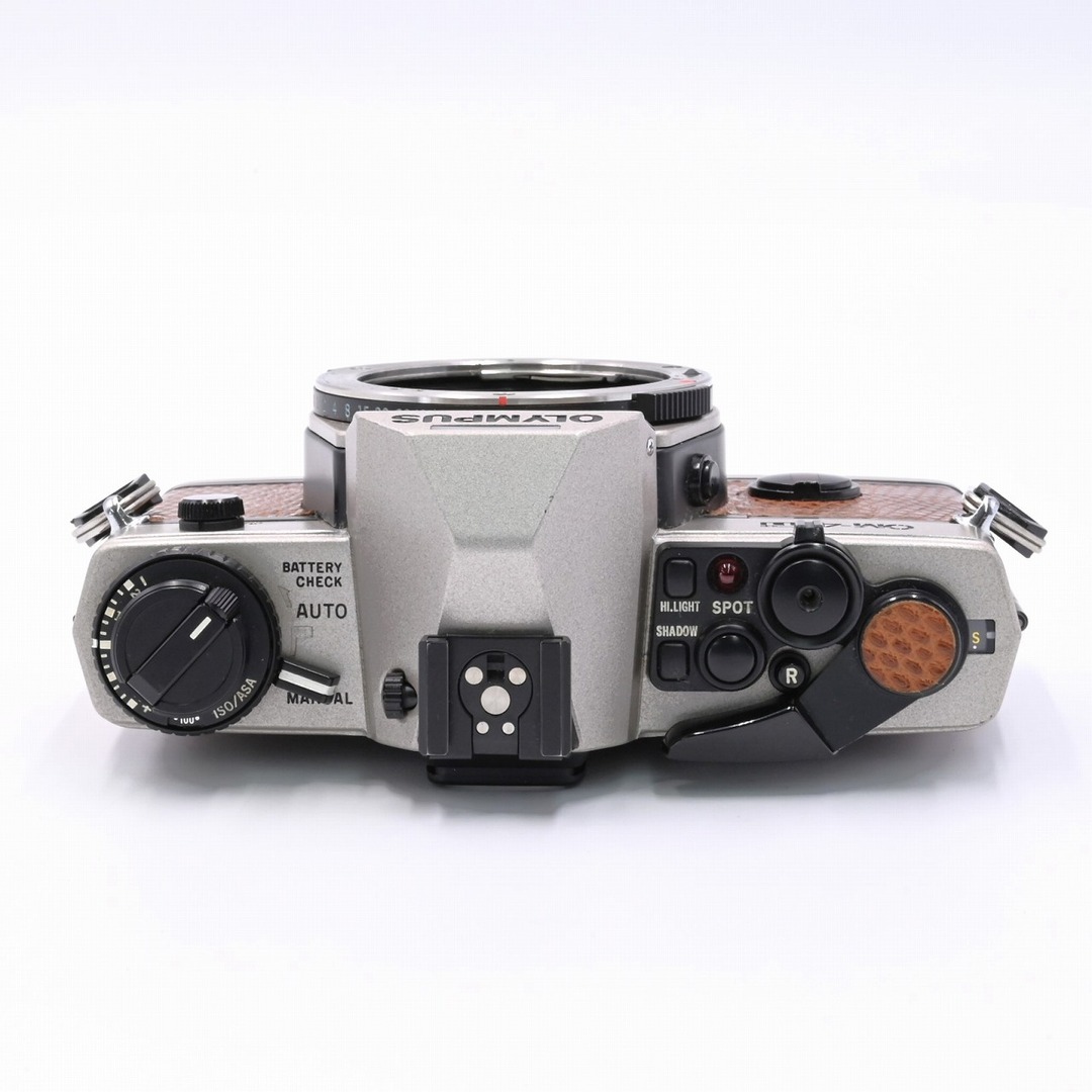 OLYMPUS OM-4 Ti シルバー 革張り OLYMPUS OM-4 Ti シルバー 革張り